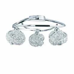 Dunelm Cecilie 3 Light Crystal Semi-Flush Ceiling Fitting 12 Dunelm Cecilie 3 Light Crystal Semi-Flush Ceiling Fitting -all lighting Sales Store 1000119787 alt05
