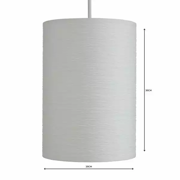 Dunelm Taora Paper Lamp Shade 20cm White 6 Dunelm Taora Paper Lamp Shade 20cm White - Image 4