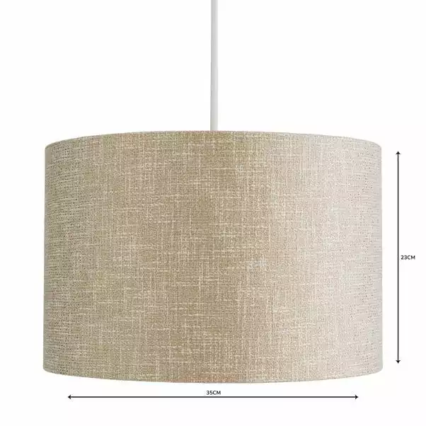 Dunelm Boucle Lamp Shade 35cm Natural 6 Dunelm Boucle Lamp Shade 35cm Natural - Image 4