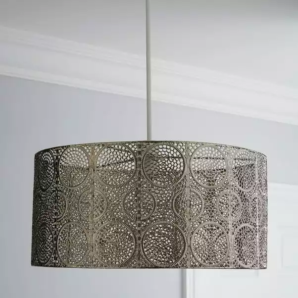 Dunelm Manila Nickel Easy Fit Pendant 4 Dunelm Manila Nickel Easy Fit Pendant - Image 2