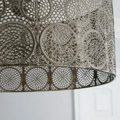 Dunelm Manila Nickel Easy Fit Pendant 8 Dunelm Manila Nickel Easy Fit Pendant -all lighting Sales Store 1000119856 alt02