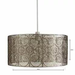 Dunelm Manila Nickel Easy Fit Pendant 9 Dunelm Manila Nickel Easy Fit Pendant -all lighting Sales Store 1000119856 alt04