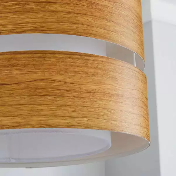 Dunelm Frea 30cm Wood Easy Fit Pendant 5 Dunelm Frea 30cm Wood Easy Fit Pendant - Image 3