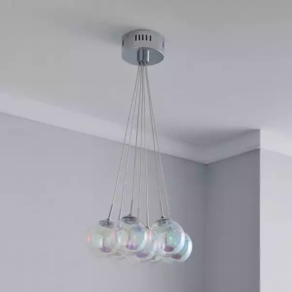 Dunelm Elmira 7 Light Bubble Glass Cluster Ceiling Fitting 4 Dunelm Elmira 7 Light Bubble Glass Cluster Ceiling Fitting - Image 2