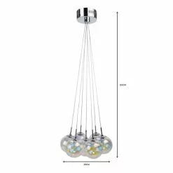 Dunelm Elmira 7 Light Bubble Glass Cluster Ceiling Fitting 13 Dunelm Elmira 7 Light Bubble Glass Cluster Ceiling Fitting -all lighting Sales Store 1000119872 alt06