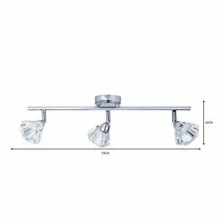 Dunelm Khobi 3 Light Glass Spotlight Bar 13 Dunelm Khobi 3 Light Glass Spotlight Bar -all lighting Sales Store 1000119895 alt06