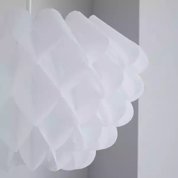 Dunelm Sochi Honeycombe White Easy Fit Pendant 5 Dunelm Sochi Honeycombe White Easy Fit Pendant - Image 3