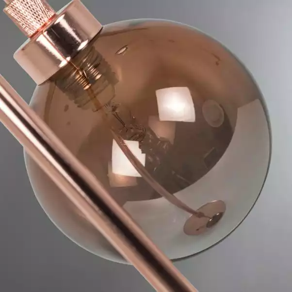 Dunelm Tanner Copper And Glass Table Lamp 5 Dunelm Tanner Copper And Glass Table Lamp - Image 3