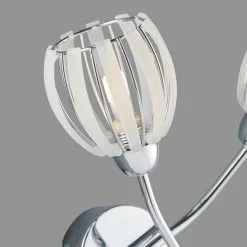 Dunelm Rosa 2 Light Chrome Wall Light -all lighting Sales Store 1000137329 alt02