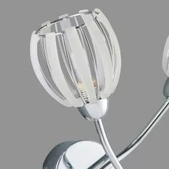 Dunelm Rosa 2 Light Chrome Wall Light -all lighting Sales Store 1000137329 alt03