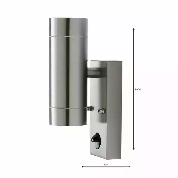 Dunelm Billy PIR Sensor Chrome Outdoor Wall Light 7 Dunelm Billy PIR Sensor Chrome Outdoor Wall Light - Image 5