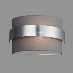 Dunelm Joey Shaded Grey Wall Light -all lighting Sales Store 1000137338 alt02