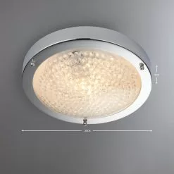 Dunelm Aegean Crystal Bathroom Flush Ceiling Fitting -all lighting Sales Store 1000137343 alt04