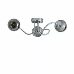 Dunelm Arta 3 Light Semi-Flush Chrome Ceiling Fitting 12 Dunelm Arta 3 Light Semi-Flush Chrome Ceiling Fitting -all lighting Sales Store 1000137346 alt04