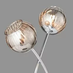 Dunelm Arta 2 Light Smoked Glass Table Lamp -all lighting Sales Store 1000137347 alt02