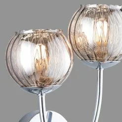 Dunelm Arta 2 Light Chrome Wall Light -all lighting Sales Store 1000137352 alt02