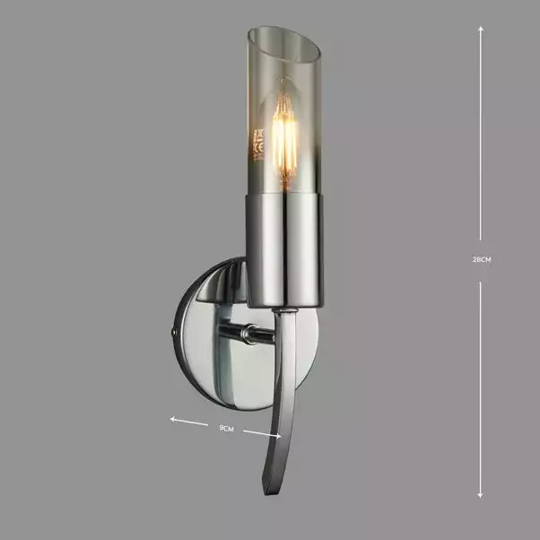 Dunelm Corvus Chrome Wall Light 7 Dunelm Corvus Chrome Wall Light - Image 5