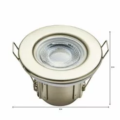 Dunelm Basics 1 Light Integrated LED Satin Nickel Recess Light -all lighting Sales Store 1000137359 alt03