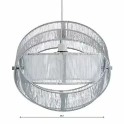 Dunelm Jolana String Silver Easy Fit Pendant -all lighting Sales Store 1000137370 alt04