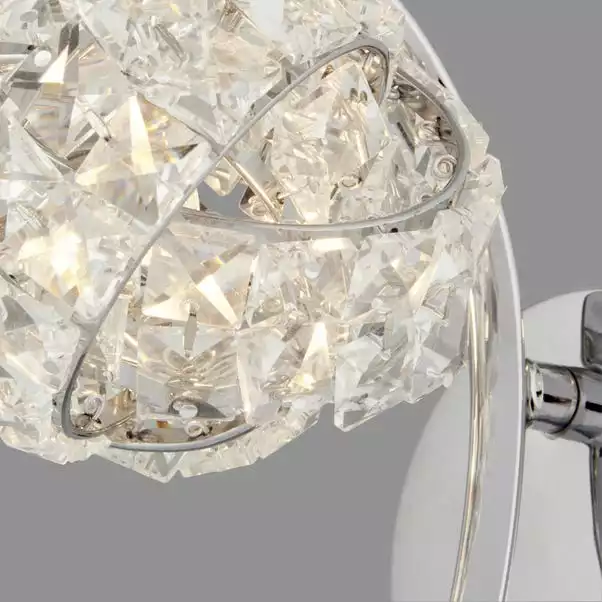 Dunelm Cecilie Glass Wall Light 5 Dunelm Cecilie Glass Wall Light - Image 3