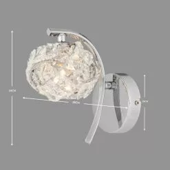 Dunelm Cecilie Glass Wall Light 12 Dunelm Cecilie Glass Wall Light -all lighting Sales Store 1000137375 alt04