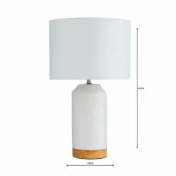 Dunelm Bibi Ceramic White Table Lamp 12 Dunelm Bibi Ceramic White Table Lamp -all lighting Sales Store 1000137378 alt04