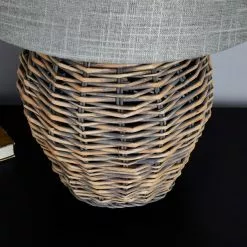 Dunelm Lari Split Weave Wicker Table Lamp -all lighting Sales Store 1000137386 alt03