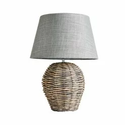 Dunelm Lari Split Weave Wicker Table Lamp -all lighting Sales Store 1000137386 alt04