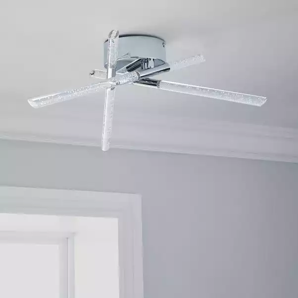 Dunelm Tassani 6 Light Integrated LED Bubble Acrylic Ceiling Fitting 4 Dunelm Tassani 6 Light Integrated LED Bubble Acrylic Ceiling Fitting - Image 2