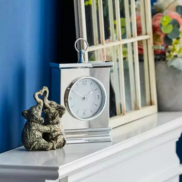 Dorma Chrome Mantle Clock 4 Dorma Chrome Mantle Clock - Image 2