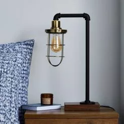 Dunelm Milas Pipe Black Industrial Table Lamp 9 Dunelm Milas Pipe Black Industrial Table Lamp -all lighting Sales Store 1000139077 alt01