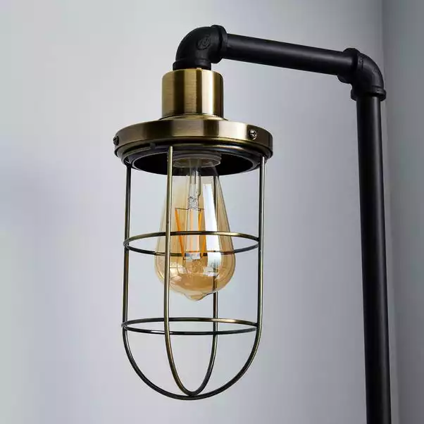 Dunelm Milas Pipe Black Industrial Table Lamp 5 Dunelm Milas Pipe Black Industrial Table Lamp - Image 3