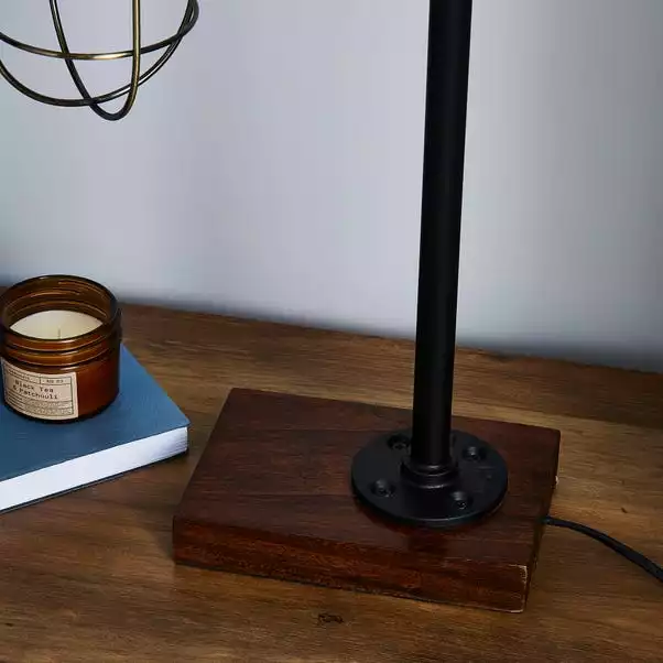 Dunelm Milas Pipe Black Industrial Table Lamp 6 Dunelm Milas Pipe Black Industrial Table Lamp - Image 4