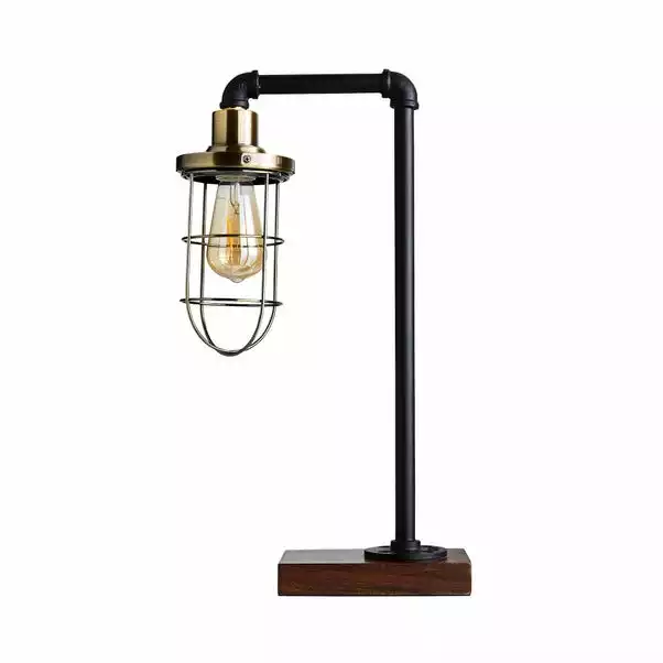 Dunelm Milas Pipe Black Industrial Table Lamp 7 Dunelm Milas Pipe Black Industrial Table Lamp - Image 5