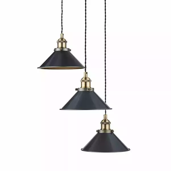 Dunelm Logan 3 Light Grey Industrial Cluster Ceiling Fitting 7 Dunelm Logan 3 Light Grey Industrial Cluster Ceiling Fitting - Image 5