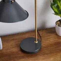 Dunelm Logan Antique Brass Grey Industrial Table Lamp 11 Dunelm Logan Antique Brass Grey Industrial Table Lamp -all lighting Sales Store 1000139099 alt03