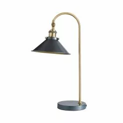 Dunelm Logan Antique Brass Grey Industrial Table Lamp 12 Dunelm Logan Antique Brass Grey Industrial Table Lamp -all lighting Sales Store 1000139099 alt05