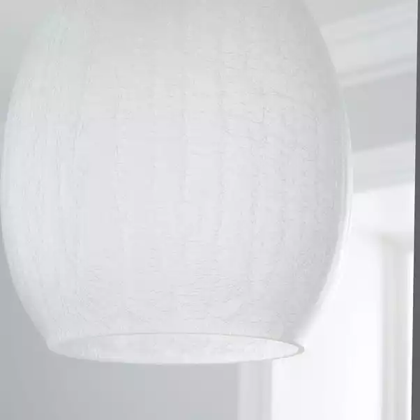 Dunelm Akola Crackle Glass Easy Fit Pendant 5 Dunelm Akola Crackle Glass Easy Fit Pendant - Image 3