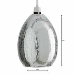 Dunelm Akola Crackle Glass Easy Fit Pendant 9 Dunelm Akola Crackle Glass Easy Fit Pendant -all lighting Sales Store 1000139101 alt04