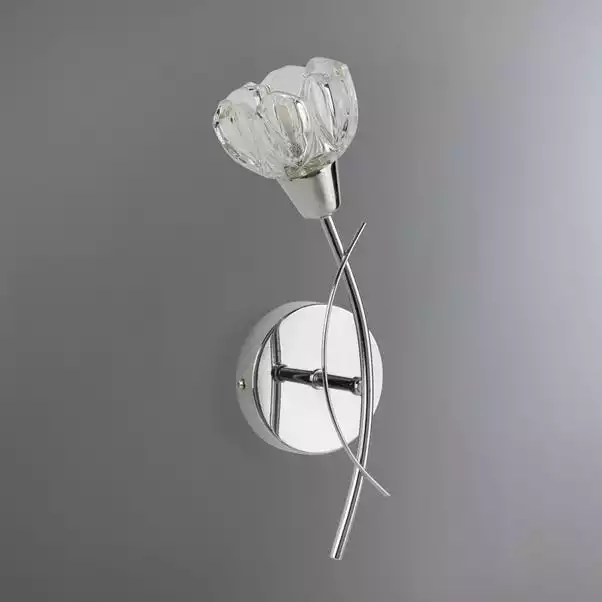 Dunelm Ceccano Cut Glass Wall Light 4 Dunelm Ceccano Cut Glass Wall Light - Image 2