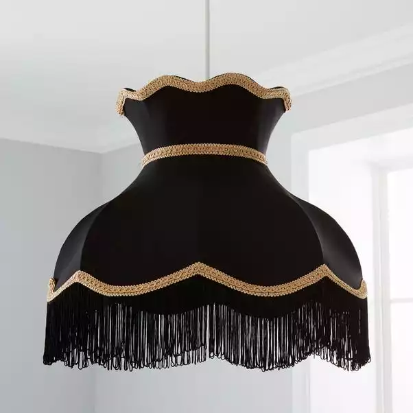 Dunelm Carmona Lamp Shade 45cm Black 4 Dunelm Carmona Lamp Shade 45cm Black - Image 2