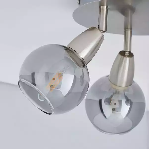 Dunelm Tia 3 Light Nickel Spotlight 5 Dunelm Tia 3 Light Nickel Spotlight - Image 3