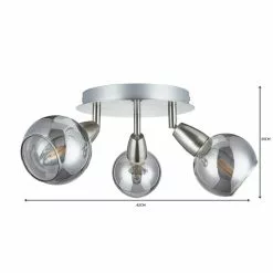 Dunelm Tia 3 Light Nickel Spotlight 13 Dunelm Tia 3 Light Nickel Spotlight -all lighting Sales Store 1000149062 alt06
