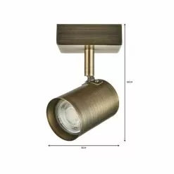 Dunelm Newark 1 Light Antique Bronze Spotlight -all lighting Sales Store 1000149065 alt06