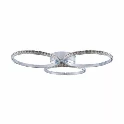 Dunelm Oraylia 3 Light Integrated LED Hoops Jewel Chrome Ceiling Fitting 12 Dunelm Oraylia 3 Light Integrated LED Hoops Jewel Chrome Ceiling Fitting -all lighting Sales Store 1000149069 alt05
