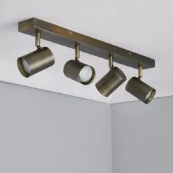 Dunelm Newark 4 Light Antique Bronze Spotlight Bar 9 Dunelm Newark 4 Light Antique Bronze Spotlight Bar -all lighting Sales Store 1000149076 alt01