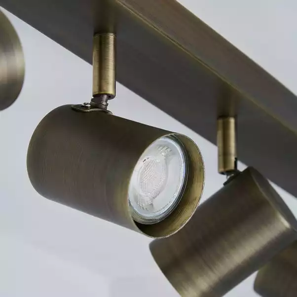 Dunelm Newark 4 Light Antique Bronze Spotlight Bar 6 Dunelm Newark 4 Light Antique Bronze Spotlight Bar - Image 4