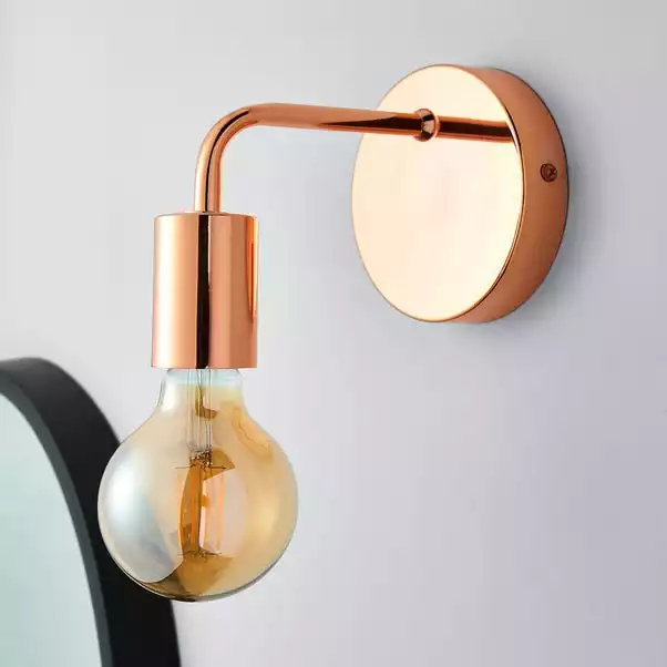 Dunelm Adonis Copper Wall Light 4 Dunelm Adonis Copper Wall Light - Image 2
