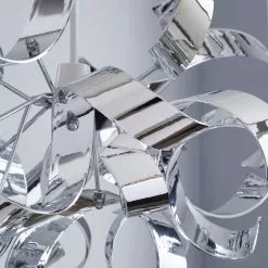 Dunelm Iris Ribbon Chrome Easy Fit Pendant 10 Dunelm Iris Ribbon Chrome Easy Fit Pendant -all lighting Sales Store 1000149095 alt02