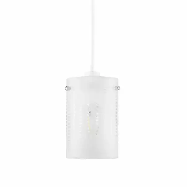 Dunelm Grayson Dot Glass White Easy Fit Pendant 6 Dunelm Grayson Dot Glass White Easy Fit Pendant - Image 4